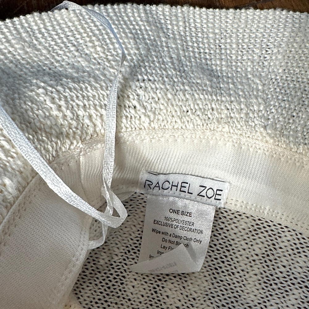 Rachel Zoe Ivory Textured Sun Hat - Picture 2 of 6